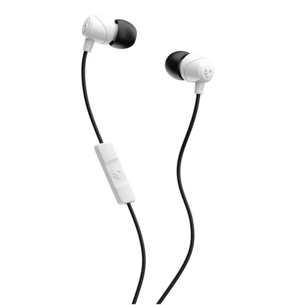 Skullcandy White Jib Wired Earbuds with Microphone: Experience Quality Sound